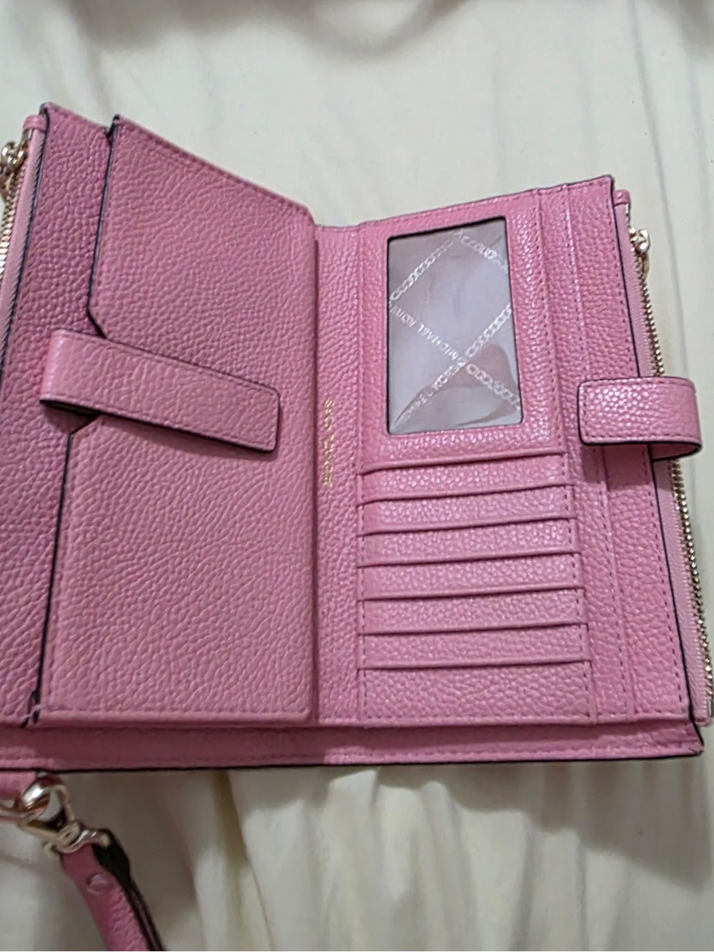 Michael Kors Pink Leather Tote Bag and wallet - Picture 5 of 6